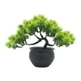thumbnail image 4 of bonsái artificial, plantas de imitación, adornos de plantas realistas para el hogar, planta en maceta Artificial para decoración de estantería Verde, 4 of 8