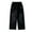 C Black, variant on MEZZALL Kids Girls Jeans Distressed Elastic Waist Baggy Denim Wide Leg Pants Trousers 4-13 Years