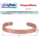 thumbnail image 5 of Pulsera magnética cobre puro CooperWavs 1Pza 15-18cm 8mm Cobre Texturizado Color: Cobre., 5 of 5