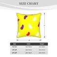thumbnail image 4 of ZNDUO Throw Pillow, 16"x16" Bed Pillow and Couch Pillows - Indoor Decorative Pillows，Candy Yellow Print Throw Pillow, 4 of 8