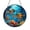 Acrylic 3.5 Inch, variant on Ocean Sea Turtle Stained Glass Style Window Suncatcher Hanging Decor with Gold Tone Frame, Decorative Panel Ornament for Marine Window Art and Coastal Home Decoration