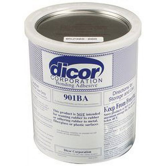 Dicor Corp. Roof Membrane Adhesive 901BA-1 Used To Bond Moisture Absorbent Substrates; Water Based Acrylic; 1 Gallon Can; Single