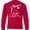 Red, variant on Inktastic Great White Shark Jumping in White Long Sleeve Youth T-Shirt