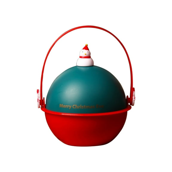 A Round Christmas Gift Box Plastic 12 Cm For Candy Jewelry Holiday Party Favor