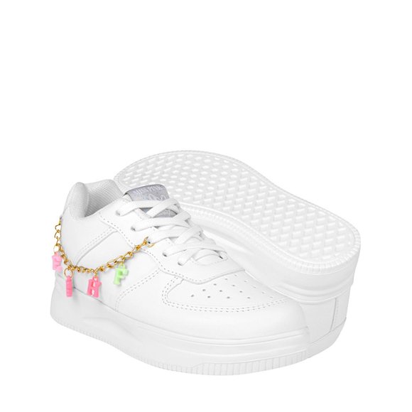 TENIS CASUALES NIÑA MISS PINK CROACIA SIMIPIEL BLANCO Miss Pink  CROACIA