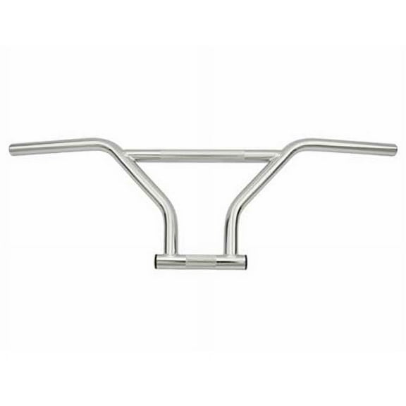 Alta Bicycle 22.2mm Freestyle BMX Style Bike Handle Bars, (Chrome)