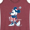 thumbnail image 3 of Disney - Americana - Minnie Flag Pattern - Women's Racerback Tank Top, 3 of 5