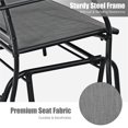 thumbnail image 3 of Pemberly Row Patio Glider Rocking Bench Double 2 Person Chair Gray, 3 of 8