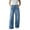 #+003Light Blue, variant on Hogleaql Womens Jeans - High Waisted Straight Legg Fashion Lightweight Stretchy Straight Leg Button Denim Jeans with Pockets Baggy Trousers Dark GrayM