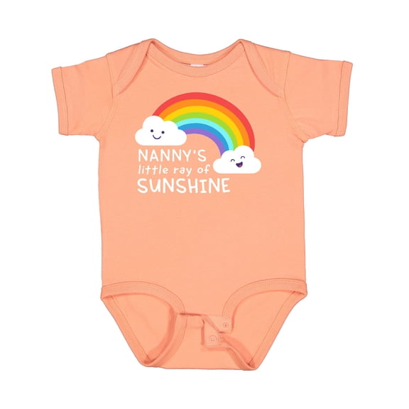 Inktastic Nanny's Little Ray of Sunshine Boys or Girls Baby Bodysuit