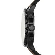 Fossil Mens Nate Chronograph, Black Stainless Steel Watch