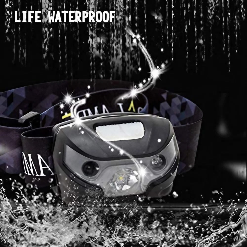 STONEGO 3W Outdoor Essential LED High Brightness White Light USB Rechargeable Waterproof Headlamp - Ideal for Night Fishing, Camping, Hiking, and Emergency Situations