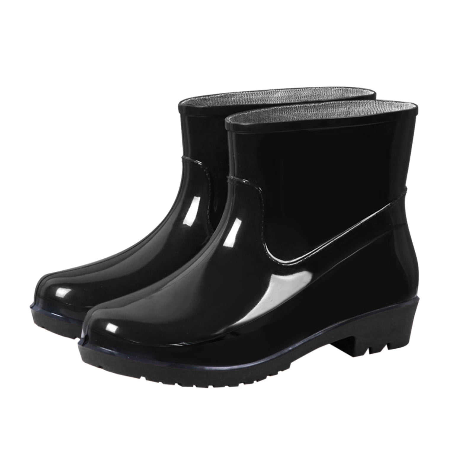 Womens black rain boots on sale deals