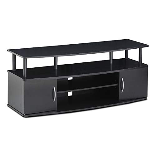 Furinno JAYA Large Entertainment Center Hold up to 50-IN TV, 15113BKW