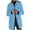 z1-Light Blue, variant on Hfyihgf Autumn Trench Coat for Women Elegant Slim Peacoat Turndown Collar Long Sleeve Button-Down Solid Outerwear Black L