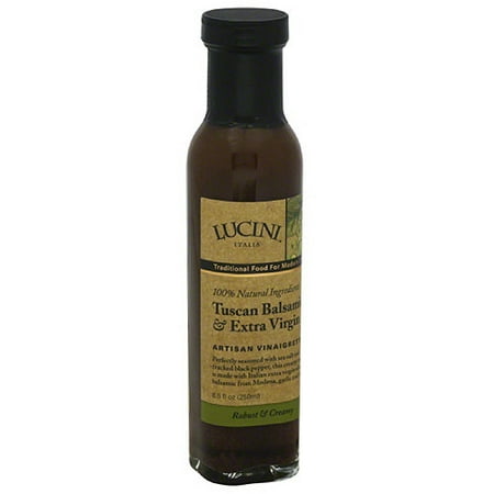 Lucini Tuscan Balsamic & Extra Virgin Artisan Vinaigrette, 8.5 fl oz, (Pack of 6)