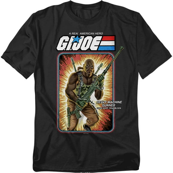 G.I. Joe T-Shirt Roadblock Card Unisex Graphic Tee For Men & Women