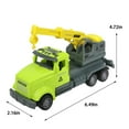 Generic Construction Truck Toys, Excavator and Cement Mixer Toy, Mini