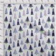 thumbnail image 4 of oneOone Cotton Poplin Royal Blue Fabric Tree Sewing Material Print Fabric By The Yard 56 Inch Wide, 4 of 6