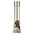 thumbnail image 4 of Modern Ember Harriet 5-Piece Fireplace Tool Set in Aged Brass, 4 of 8
