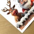 thumbnail image 5 of YIKA Interesting And Funny Santa Claus Reindeer Stickers Window And Wall Decorations Holiday Decorations Shading Waterproof Wall Stickers Multicolor, 5 of 5
