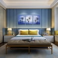 thumbnail image 3 of Canvas Wall Art For Living Room Family Wall Decorations For Bedroom Modern Bathroom Wall Decor Painting Blue Dandelion Hang Pictures Artwork Inspirational Canvas Art Prints Kitchen Home Decor 3 Piece, 3 of 6
