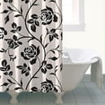 thumbnail image 4 of Pioneer Flower Floral Print Pattern Shower Curtain 72"x72" ,Bathroom Decorative Shower Curtains Set with 12 Hooks,Modern Waterproof Washable Shower Curtain, 4 of 6