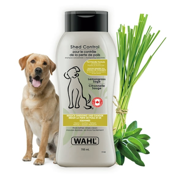 Shampooing pour le contrôle de la perte de poils pour chiens Wahl - 700ml Contrôle la perte des poils
