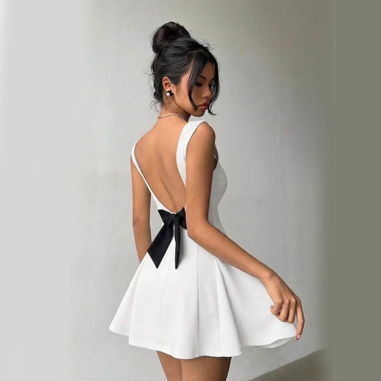 off shoulder bowknot dress Off-Shoulder Sleeveless Pearl Bowknot A-Line Short Wedding Dress