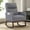Grey, variant on SAETSFEG Rocking Chair Nursery,Linen Upholstered Glider Rocker with Side Pocket and Wood Legs, Modern Accent Chair for Small Space, Living Room, Bedroom, Lightgrey