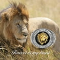 thumbnail image 5 of DVEATR Animal Kingdom The King Lion Head Ring, 925 Sterling Silver Men Lion Rock Ring Gift for Men Father Friend, 5 of 7