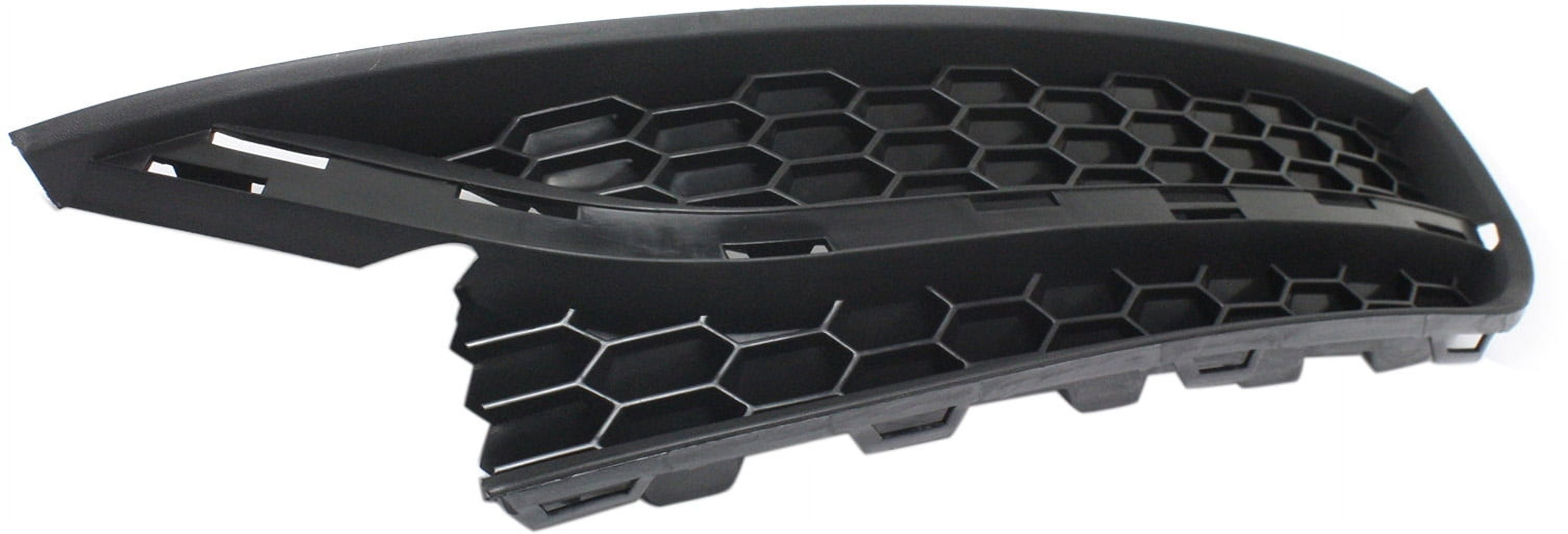 Fog Light Cover Compatible with 2012-2015 Volkswagen Passat Front, Left Driver Textured Dark Gray