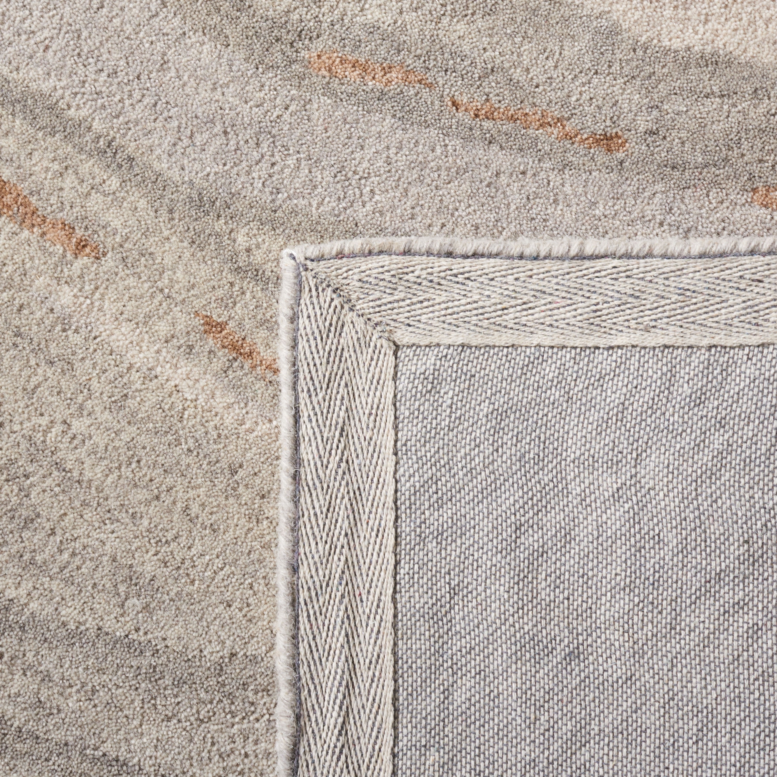 SAFAVIEH Soho Joshua Abstract Area Rug, Beige/Grey, 6' x 6' Round