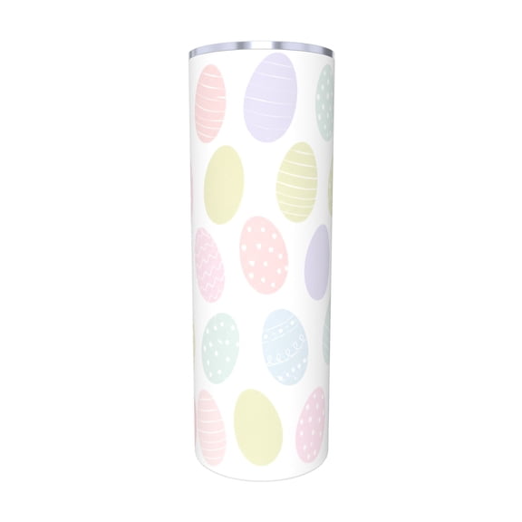 20oz Pastel Easter Egg Tumbler Insulated Car Cup Travel Coffee Cup Spring Holiday Gift with Straw