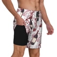 thumbnail image 2 of Daiia Watercolor Wine Mens Swim Trunks Swim Shorts Quick Dry Swim Shorts with Mesh Lining Pockets-Medium, 2 of 9
