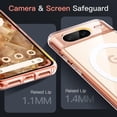thumbnail image 5 of JETech Magnetic Case for Google Pixel 8 6.2-Inch 2023, Compatible with MagSafe Accessories, Shockproof Protective Phone Cover, Non-Yellowing Hard Clear PC Back (Rose), 5 of 7