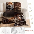 thumbnail image 5 of Coffee Beans Blanket Soft Cozy Warm Throw Blanket for Couch, Plush Fuzzy Flannel Fleece Blankets for Sofa, Brown Hot Cafe Latte Cup Drink Country Bed Blankets Lightweight Gifts for Women, 30"x40", 5 of 9