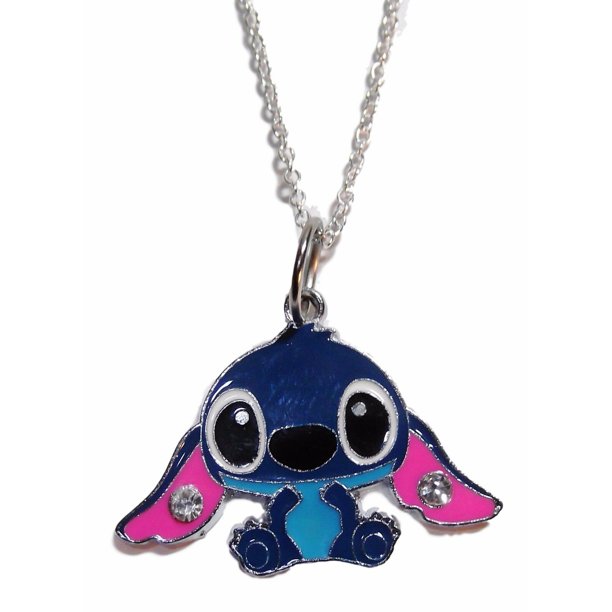 Lilo & Stitch Movie STITCH Character Enamel Pendant with 17" Chain