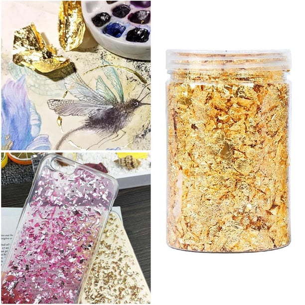 Resina Dorada con Lámina Metálica Dorada de Imitación Yinane 10g de oro