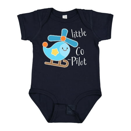 

Inktastic Little Co-Pilot- Cute Helicopter Gift Baby Boy or Baby Girl Bodysuit
