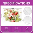 thumbnail image 4 of Strawberry Table Mats Placemat 12"x18" Kawaii Strawberry Placemats Set of 4 Fruit Food Theme Placemats for Dining Table Indoor Outdoor Kitchen Summer Decor Table Place Mats, 4 of 4