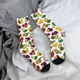 thumbnail image 5 of Fuzoiu Colorful Fruits Print Athletic Crew Socks for Men & Women,Casual Crew Socks,Above Ankle Crew Socks for Business, Casual, 5 of 6