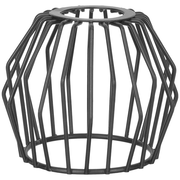 Decoration Wrought Iron Lampshade Hollow Out Lamp Shade 8.50X8.50X7.00CM Black