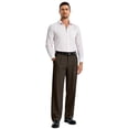 thumbnail image 6 of Nestiefly Men's Baggy Casual Dress Pants Wide Leg Pants Old Money Pleated Loose Relaxed Fit Slacks Business Trousers Brown XL, 6 of 7