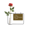 thumbnail image 1 of Icosahedral Mathematical Geometric Space Artificial Rose Flower Hanging Vases Decoration Bottle, 1 of 3
