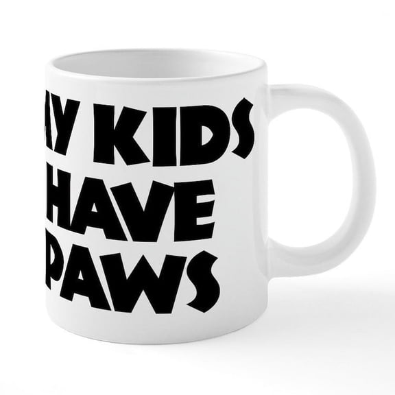 CafePress - My Kids Has Paws - 20 Oz White Ceramic Mega Mug