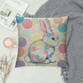 thumbnail image 2 of Nawypu  Happy Easter Pillow Covers, Floral Cross He is Risen Rabbit Bunny Carrot Striped Farmhouse Decorative Throw Pillowcases for Home Sofa Couch Decoration, 2 of 5