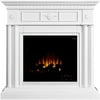 Paige Electric Fireplace, White