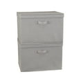 thumbnail image 5 of Household Essentials Wide KD Storage Box With Lid Box, 18.5”x15”x12”, Sides With Cardboard Reinforcement for Added Sturdiness, Ideal Closet Storage Solution, Includes Handle for Easy Access, Silver, 5 of 8
