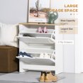 thumbnail image 4 of HOMCOM Armoire à Chaussures Étroite pour Entrée avec 2 Tiroirs Basculants Tablette Ajustable, 4 of 10